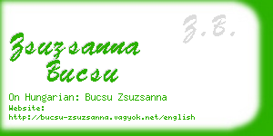 zsuzsanna bucsu business card